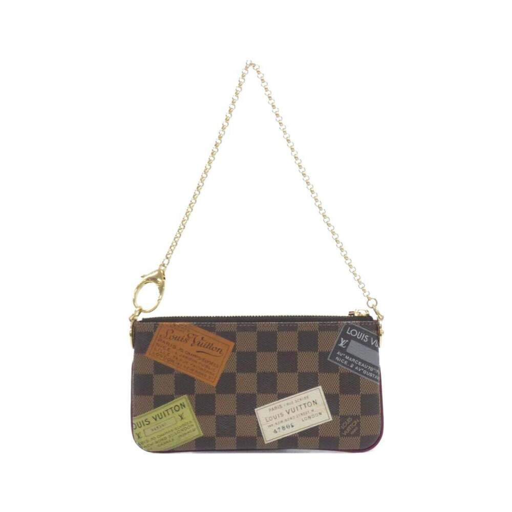 LOUIS VUITTON Authentic Brown Damier Pochette Pouch - Picture 2 of 8